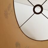 Handmade vintage oval lampshade