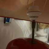 Vintage 1980s chestnut François pebble lamp
