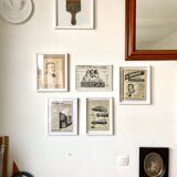 Framed Colgate advertising poster