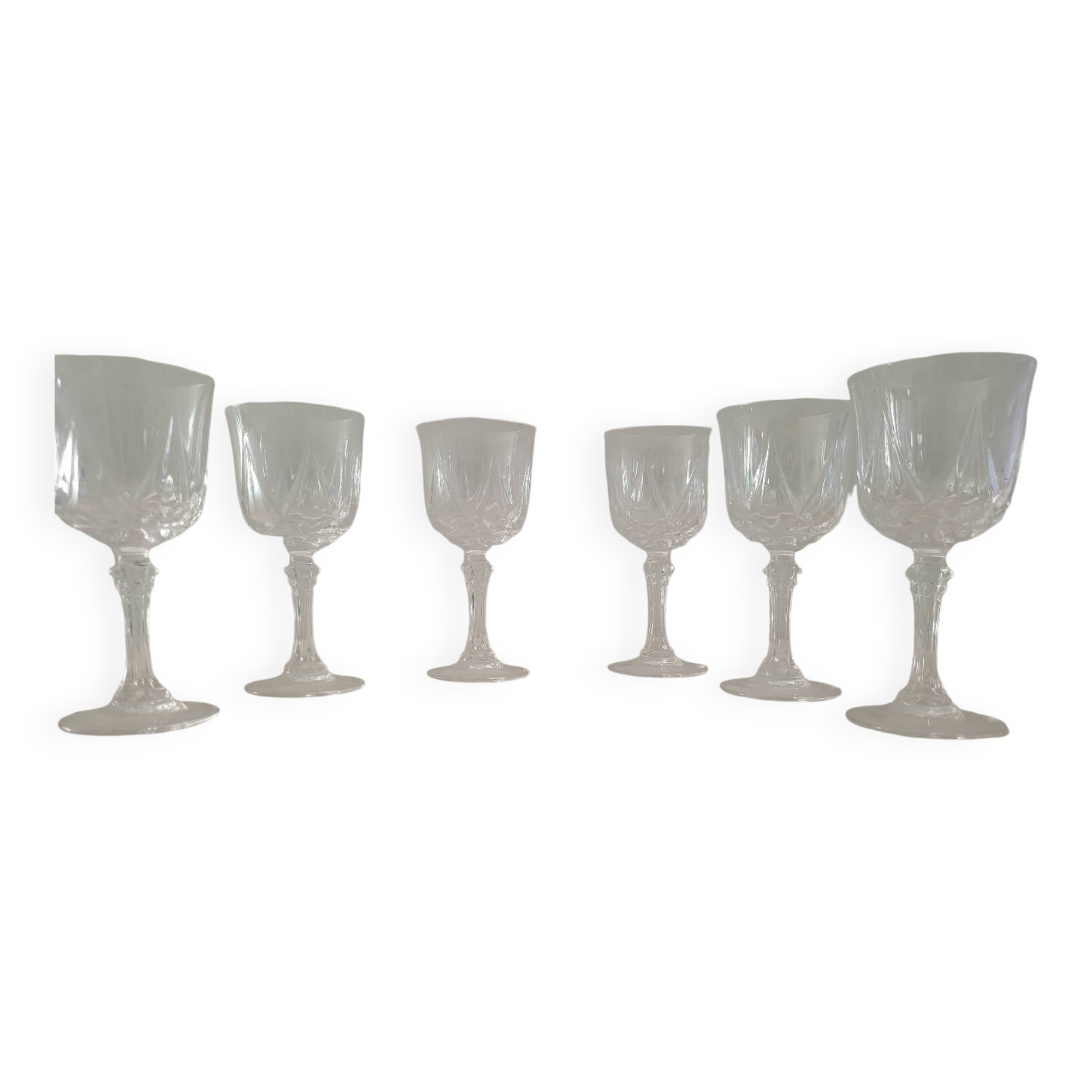 Crystal carved glasses