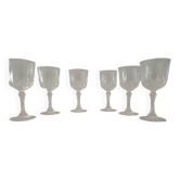 Crystal carved glasses