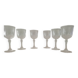 Crystal carved glasses