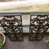 Pair of wrought iron door grilles from Dammarie
