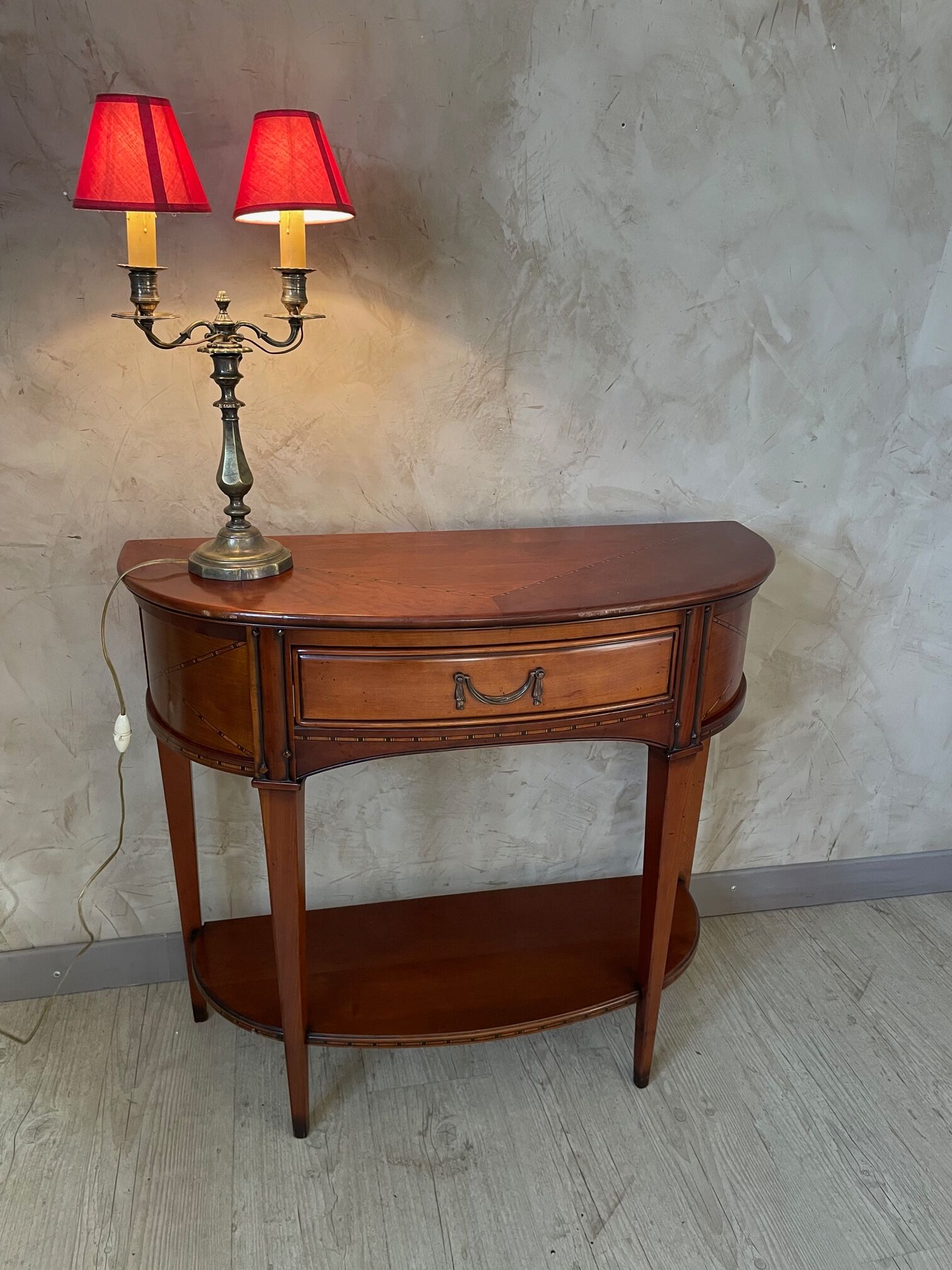 Half-moon console