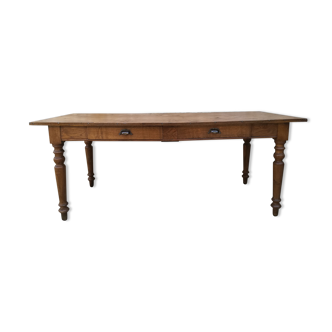 Oak farmhouse table