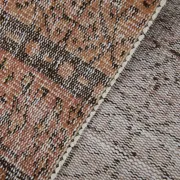 Terracotta & Rust Brown Floral Persian Rug, Turkish Vintage Antique Carpet