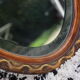 Miroir ovale biseauté Art déco