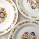 6 floral dessert plates 1970