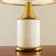 Rare lampe en verre Murano et laiton Romeo Rega, Italie années 1980