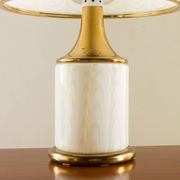 Rare Romeo Rega Murano glass and brass lamp, Italy 1980s