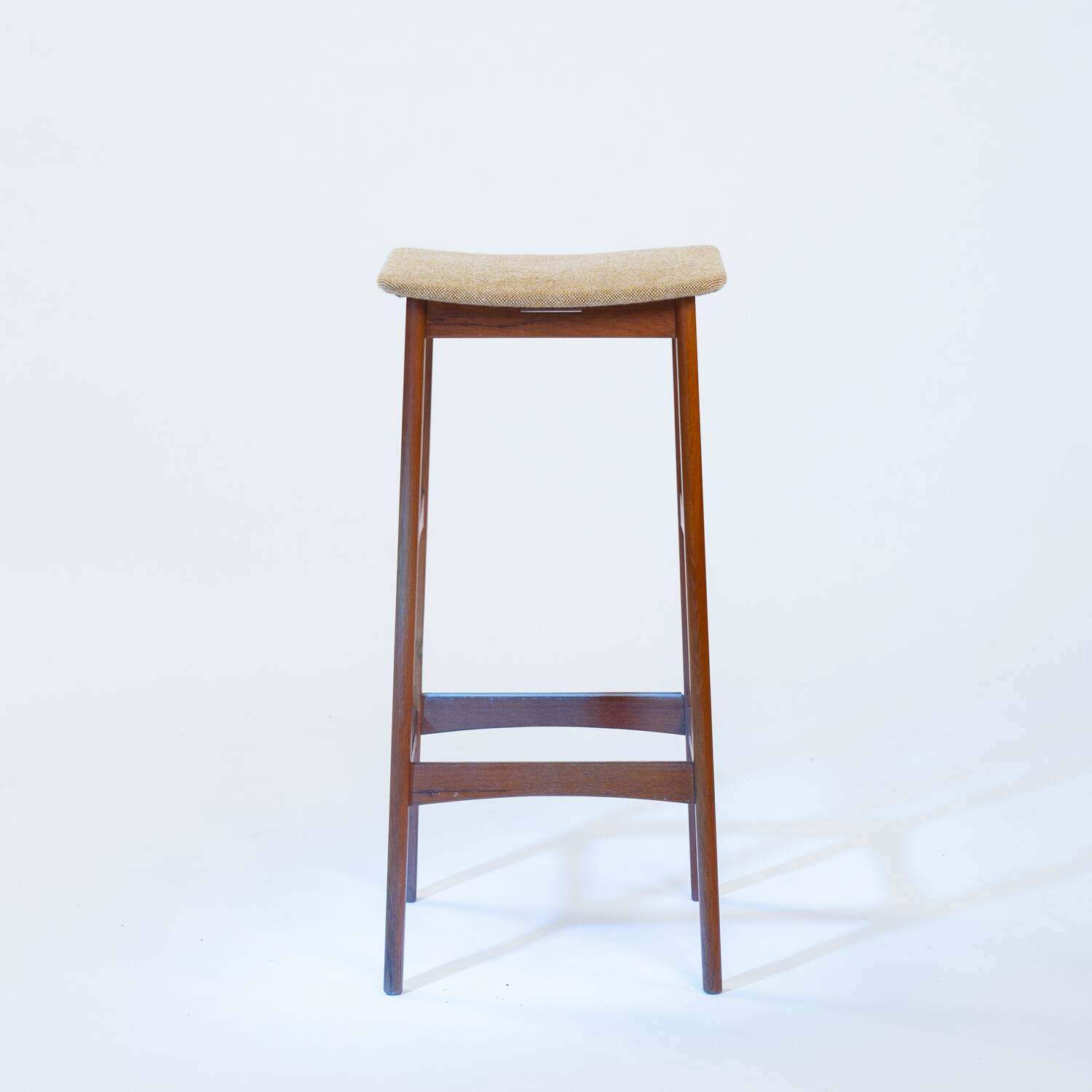 Eric Buch (Buck) Dyrlund teak bar stool, set of 3, Denmark 1960s