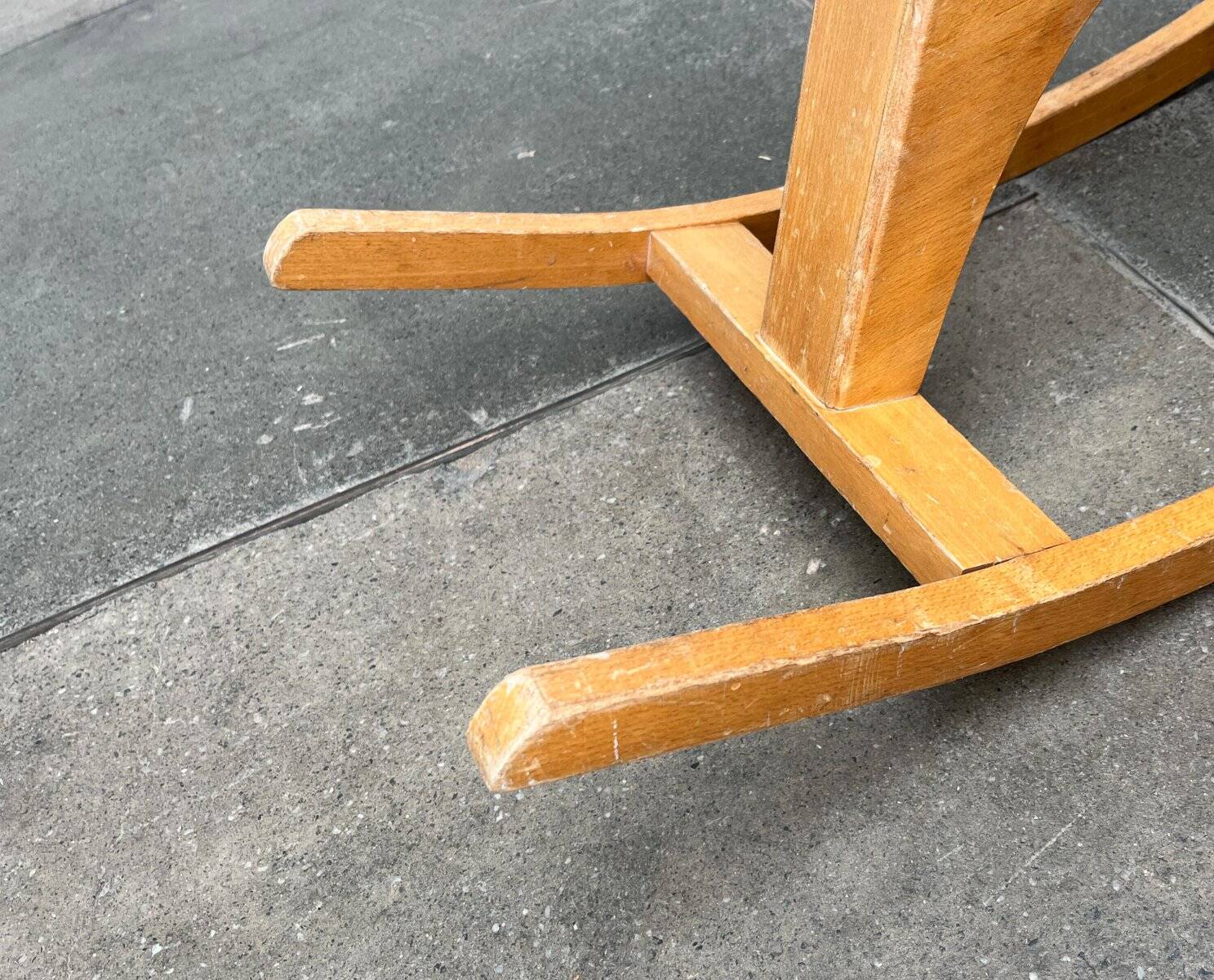 Mid-century wooden rocking horse, 1960s