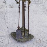 Servant of chemine 19th in bronze, 2 elements