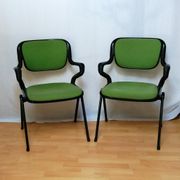 Paire de fauteuils vert modèles Vertebra de Giancarlo Piretti pour Castelli 1976