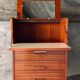 Vintage dressing table with tapered legs from around 1950-60.