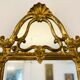 Miroir décoratif doré avec double cadre Louis XIV st., France XXe siècle