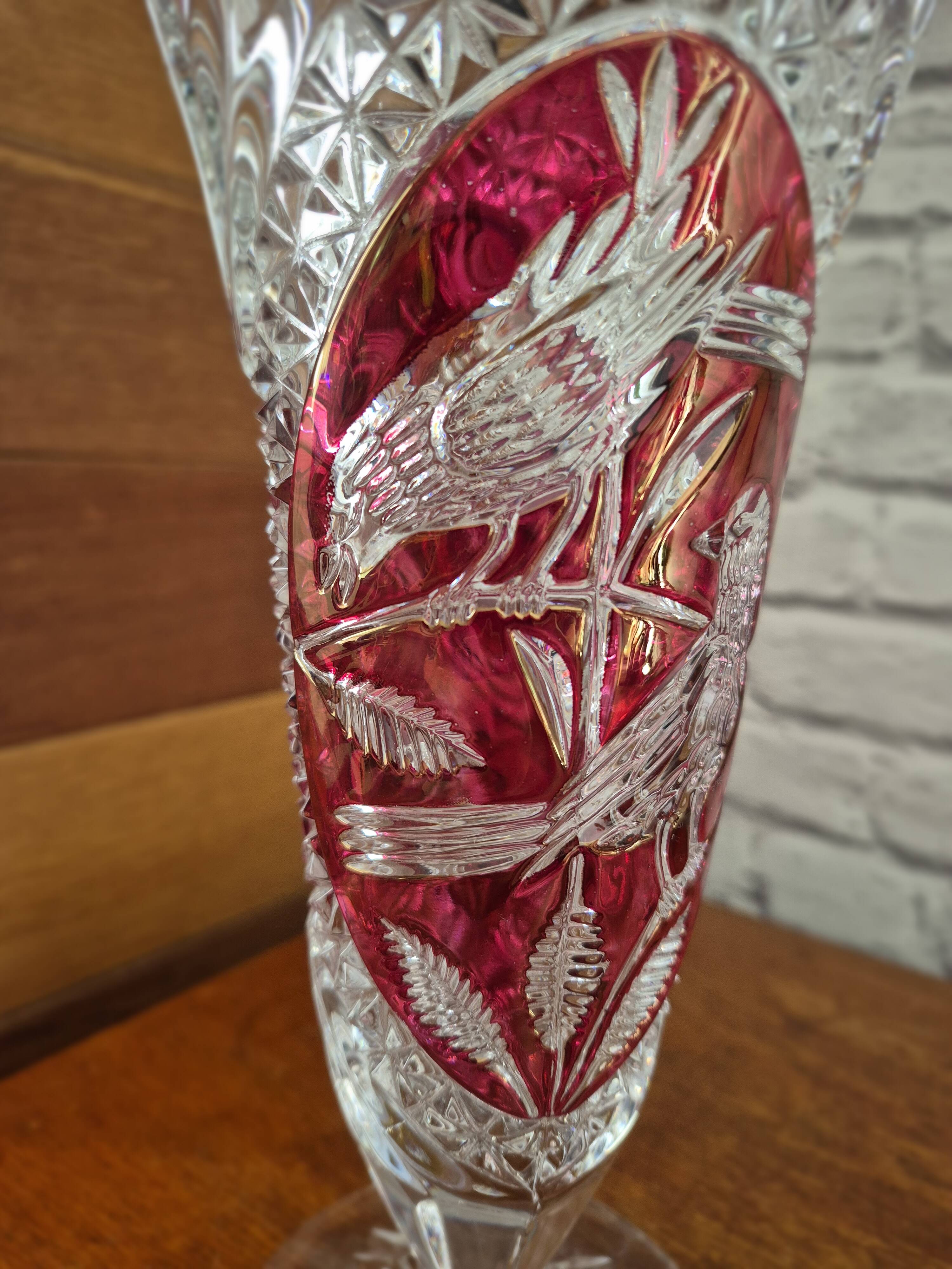 Vintage HOFBAUER crystal vase 60-70's