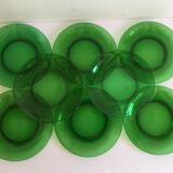 8 vintage dessert plates