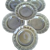 Luneville louix xv moss green plate