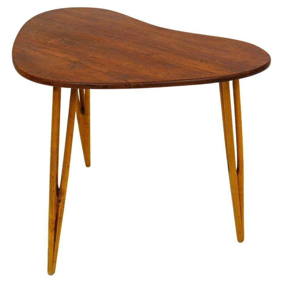 Table basse unique de style suédois moderne par Bo Fjaestad, Suède, années 1950