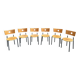 Suite de 6 chaises Années 80