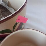 Ensemble de pots en céramique peints vintage