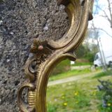 Baroque mirror in gilded wood 87x54cm