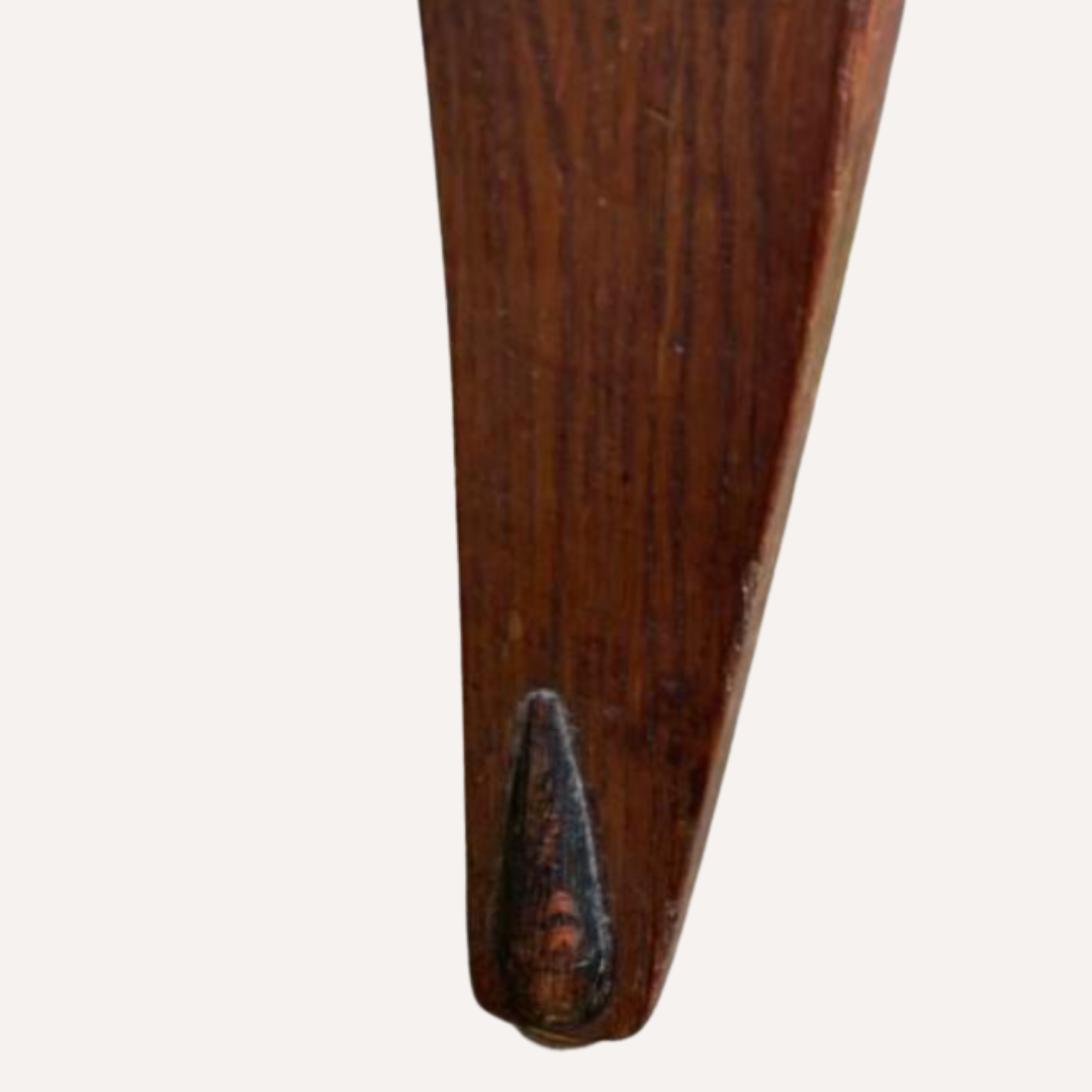 Dutch art deco curved chair, ca 1930s