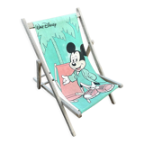 Vintage chilean child deckchair 1980 Mickey Walt disney