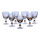 8 old crystal wine glasses house Orrefors Karolina collection