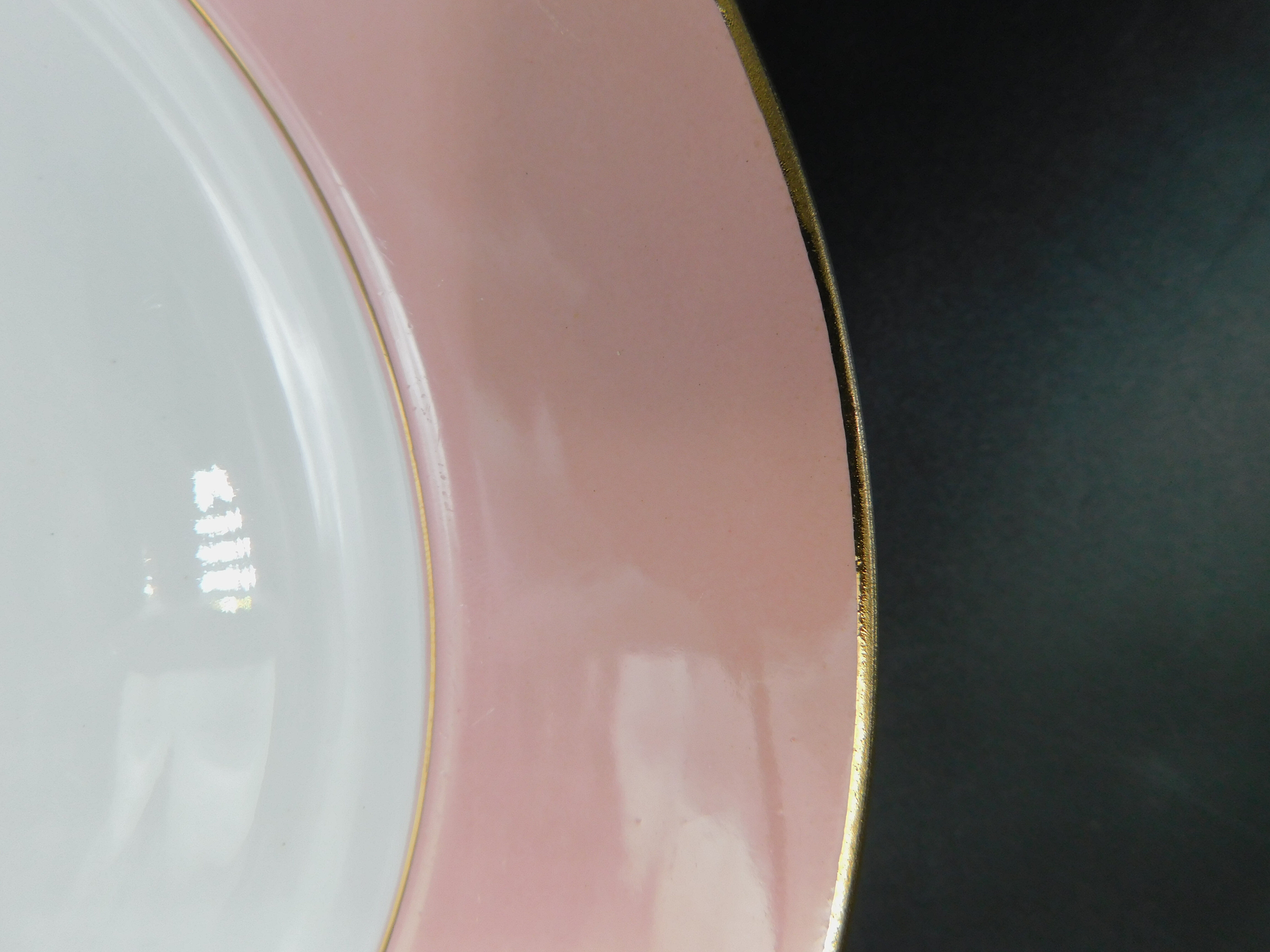 Set de 4 assiettes plates - L'Amandinoise - Rose pastel