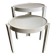 Pair of nesting coffee tables, space age Italian design 1960 Kastilia.