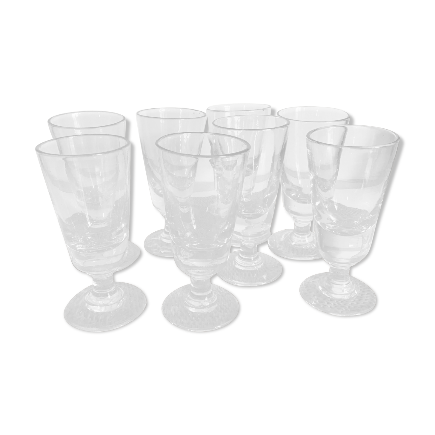 Set of 6 bistro glasses 1900s