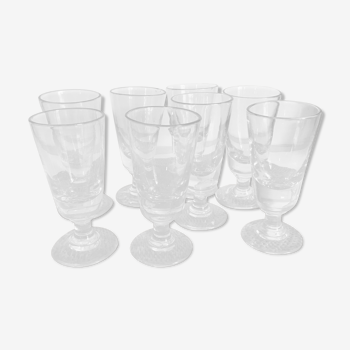 Set of 6 bistro glasses 1900s