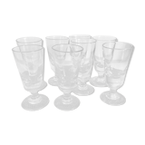 Lot de 6 verres bistrot années 1900