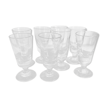 Lot de 6 verres bistrot années 1900