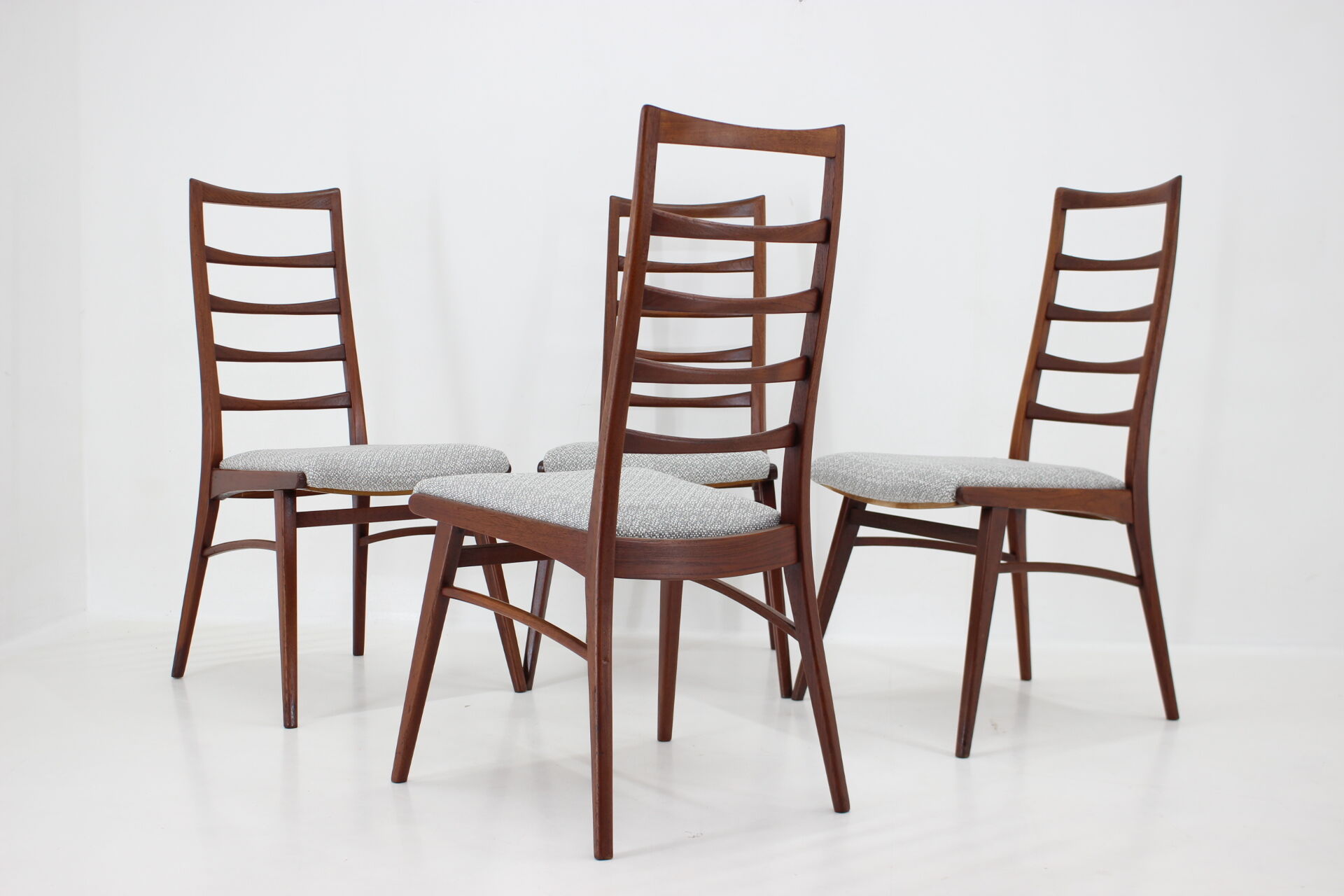 1960s Set of Four Dining Chairs in Teak, Germany