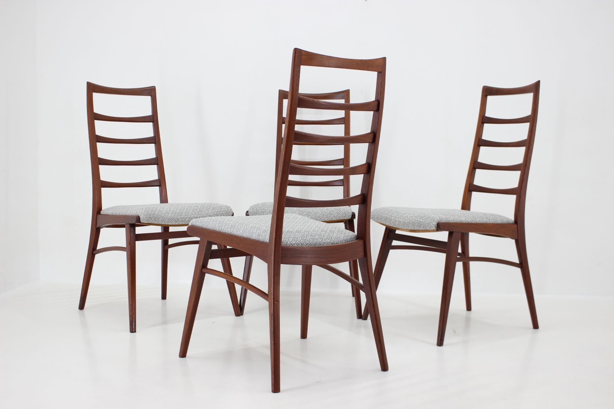 1960s Set of Four Dining Chairs in Teak, Germany