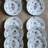 Assiettes à dessert en porcelaine, 12 pièces