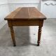 Solid oak work table 1960s