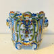 Earthenware cache pot from ROUEN, 19th century.