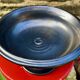 Magnificent ceramic bowl, signed jean marais, black enamel