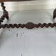 Old bench twisted wood stool