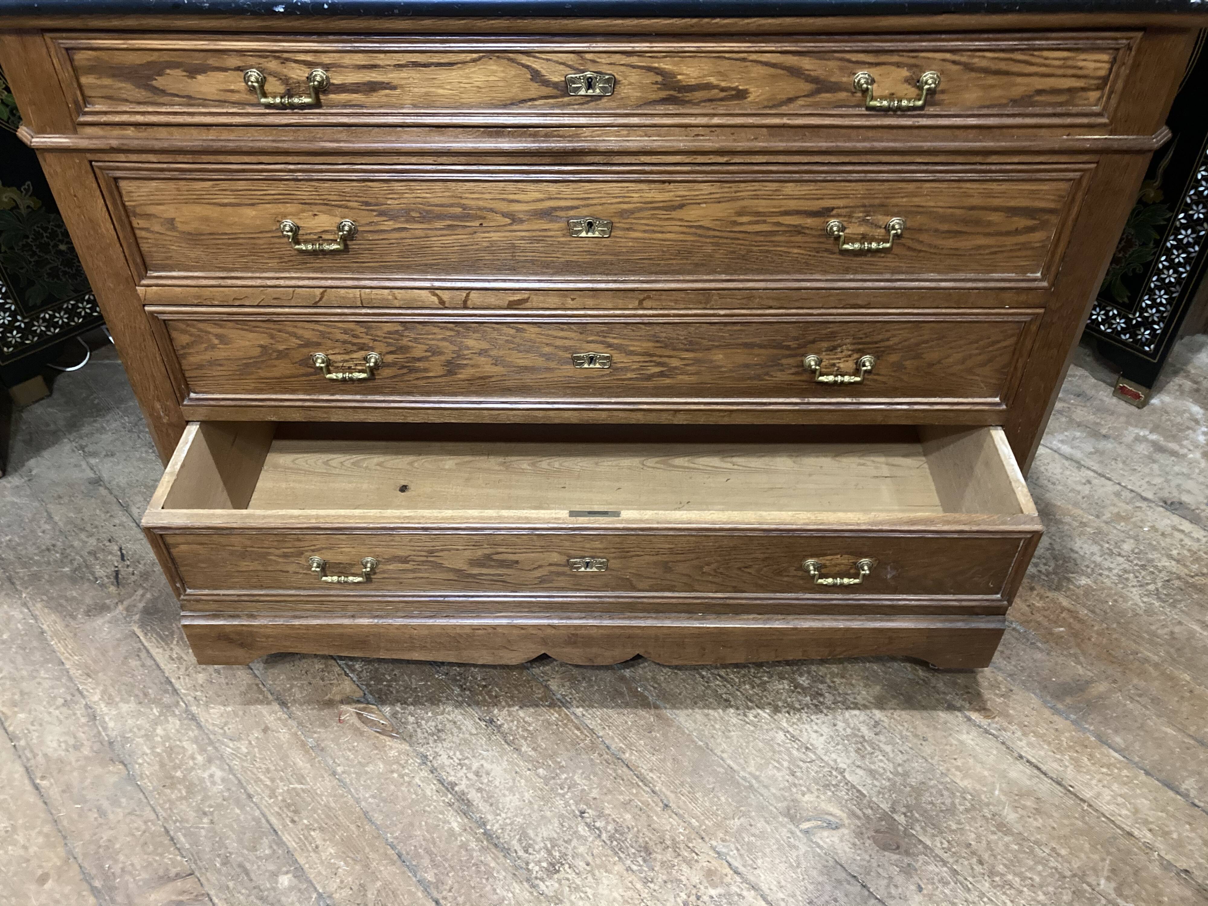 Louis XVI-style 4-drawer chest of drawers