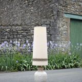 Vintage Germany 486-38 floor lamp, Scheurich XL lamp, ceramic floor lamp with lampshade