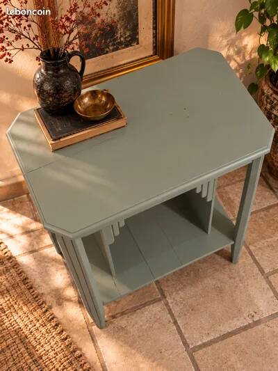Vintage console in oak Art Deco style