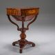 Table de couture Biedermeier en acajou, 1850