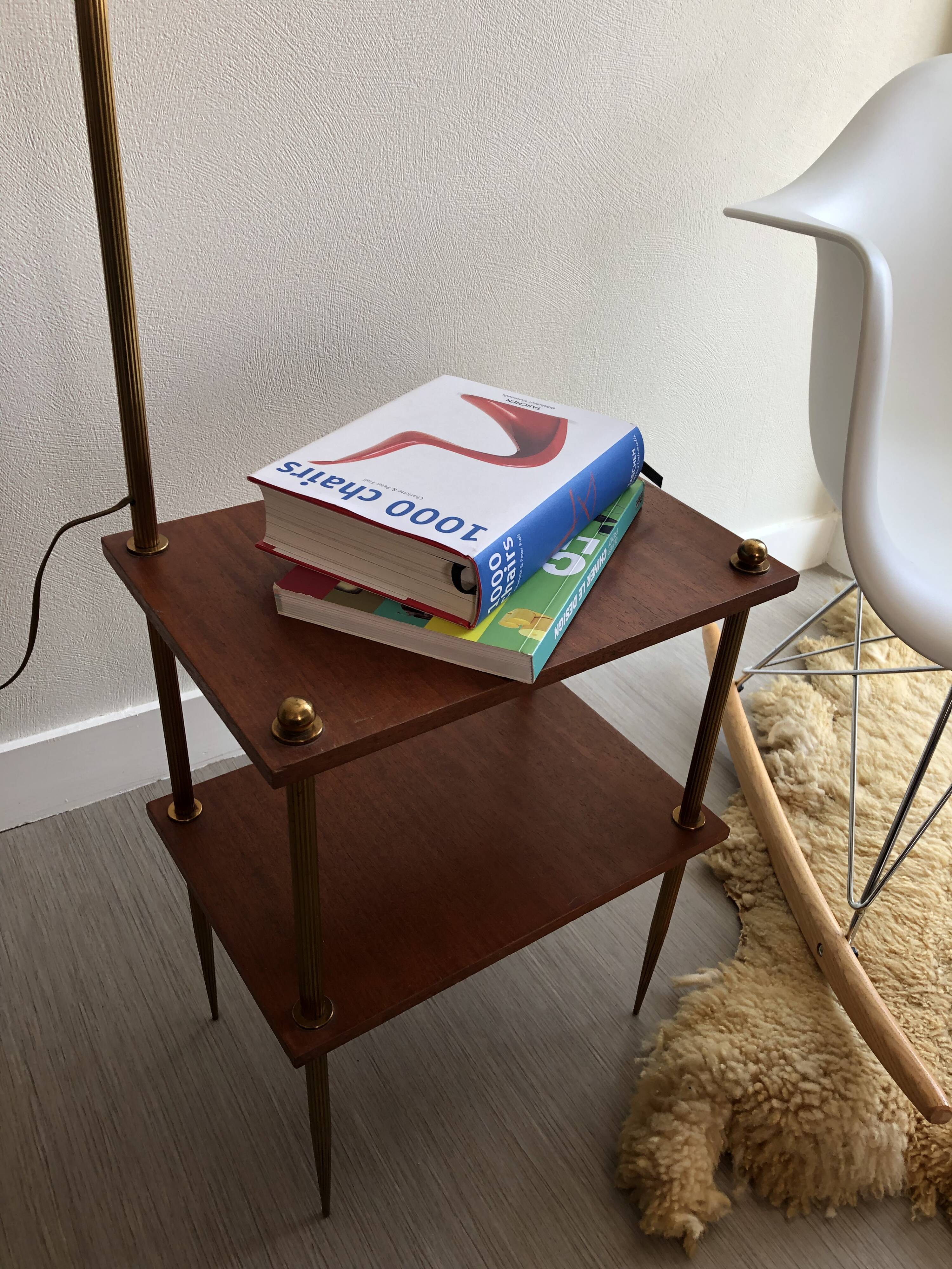 Vintage brass reading light