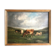 A. Cortaix, Vaches au pré, oil on canvas XIX