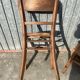 Pair of mismatched bistro chair